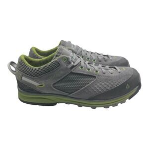 Vasque Mens Sz 7.5 Grand Traverse Hiking Shoes Pesto Green Vibrant Soles- 2046
